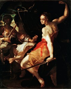 Allegorie der Gerechtigkeit und Klugheit von Bartholomaeus Spranger