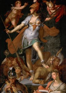 Minerva siegt über die Unwissenheit von Bartholomaeus Spranger
