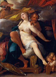 Venus und Mars von Merkur gewarnt, ca. 1586 von Bartholomaeus Spranger