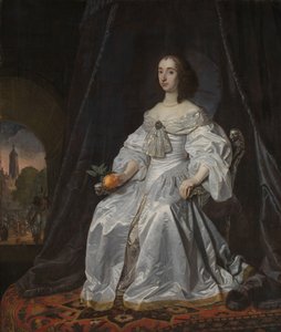 Maria Stuart, Prinzessin von Oranien, als Witwe von Wilhelm II von Bartholomeus van der Helst