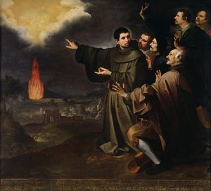 Fray Julians Vision des Aufstiegs der Seele von König Philipp II. von Spanien, 1645-46