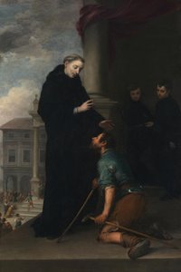 Der hl. Thomas von Villanueva heilt einen Lahmen von Bartolomé Esteban Murillo