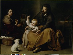 Heilige Familie des Vogels von Bartolomé Esteban Murillo
