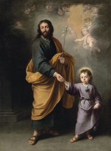 Heiliger Josef und das Christkind von Bartolomé Esteban Murillo