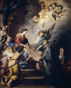 Die Erscheinung der Jungfrau vor dem heiligen Ildephonsus, ca. 1655 von Bartolomé Esteban Murillo