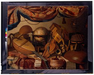 Stillleben mit Musikinstrumenten