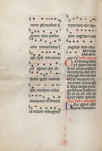 Missale: Fol. 179v: Musik für verschiedene gewöhnliche Gebete, 1469 von Bartolomeo Caporali