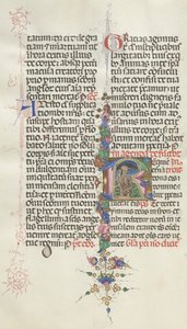 Missale: Fol. 387v: Der Tod dargestellt als Skelett mit einer Sichel, 1469 von Bartolomeo Caporali