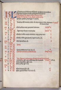 Missale: Fol. 5r: Mai Kalenderseite, 1469 von Bartolomeo Caporali