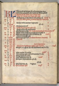 Missale: Fol. 8r: November Kalenderseite, 1469 von Bartolomeo Caporali