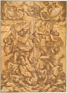 Der Fall der Giganten von Bartolomeo Coriolano after Guido Reni