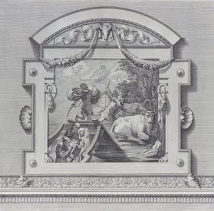 Tafel 24: Die Gefährten des Odysseus stehlen die dem Apollo heiligen Rinder