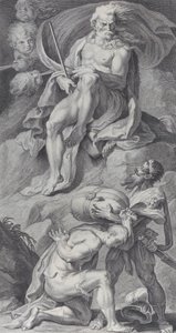 Tafel 8: Odysseus erhält die Winde in einem Ledersack von Aeolus von Bartolomeo Crivellari