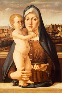 Madonna mit Kind, von Bartolomeo Montagna (ca. 1450-1523)