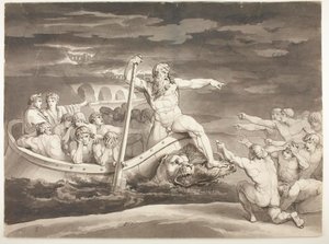 Charons Boot von Bartolomeo Pinelli