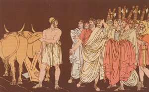 Cincinnatus wird zum Diktator berufen von Bartolomeo Pinelli