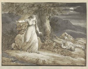 Colma entdeckt die Leichen von Salgar und ihrem Bruder von Bartolomeo Pinelli