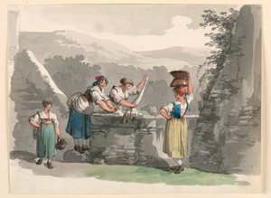 Wäsche in den Bergen bei Rom