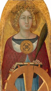 Heilige Katharina von Alexandria, ca. 1335-1340 von Bartolommeo Bulgarini