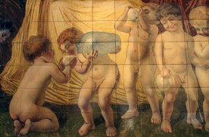 Putti trinken Thermalwasser