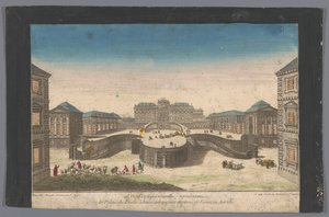 Ansicht des Palais Schwarzenberg in der Umgebung von Wien von Basset