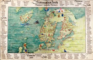 Karte von Skandinavien