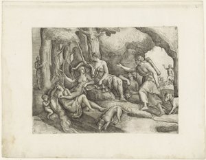 Diana und ihre Nymphen von Battista Franco