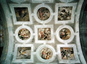 Ansicht des Gewölbes, von der Decke der Grimani-Kapelle