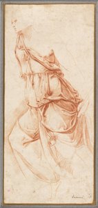 Draperiestudie für den Engel der Verkündigung von Battista Franco Veneziano