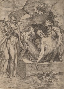 Die Grablegung, 1515-1573 von Battista del Moro