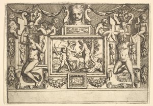 Junge Frau trinkt aus einer Schale, eine alte Frau steht vor ihr, ca. 1540-80