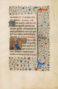 Sankt Thomas mit einem Buch von Bedford Master
