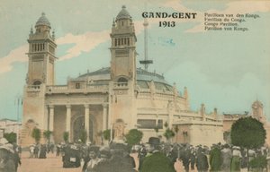 Kongo-Pavillon; Gent; 1913 von Belgian Photographer