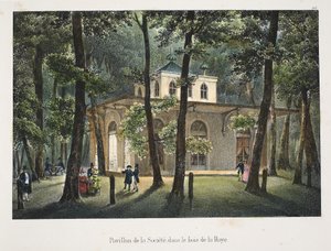 Pavillon der Gesellschaft im Wald von La Haye, ca. 1895