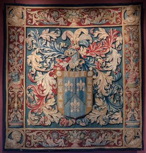 Wandteppich mit dem Wappen der Familie De Nagera. Meister AL. Ca 1550