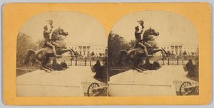 Die kolossale bronzene Reiterstatue von General Andrew Jackson von Bell and Brother