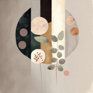 Erdige abstrakte Botanicals von Bella Eve