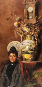 Vase mit Blumen von Belmiro de Almeida