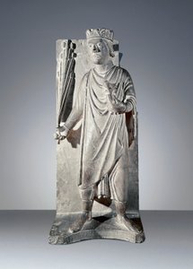 April, Statue aus dem Zyklus der Monate, Baptisterium von Parma von Benedetto Antelami