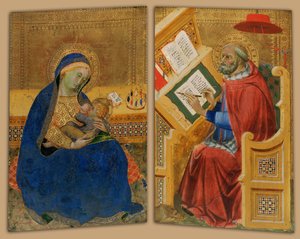 Madonna der Demut und St. Hieronymus von Benedetto di Bindo