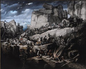 Hannibal überquert die Alpen