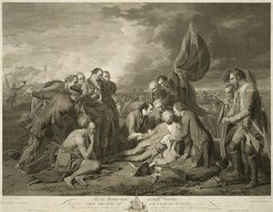 Der Tod von General Wolfe, 1. Januar von Benjamin (after) West