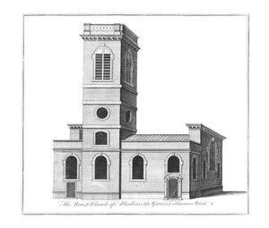 Die Pfarrkirche von Alhallows the Great in der Thames Street von Benjamin Cole
