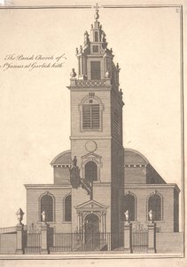 Die Pfarrkirche St. James Garlickhythe von Benjamin Cole
