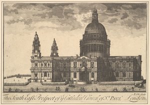 Der Südostblick auf die Kathedrale St. Paul, London von Benjamin Cole