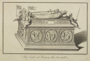 Blick auf das Grab von Heinrich VII. und Königin Elizabeth in der Königskapelle in der Westminster Abbey von Benjamin Cole