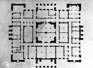 Grundriss des Kellergeschosses eines Hauses