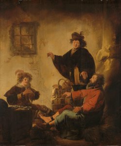 Joseph deutet die Träume des Bäckers und des Mundschenks (Genesis 40:1-19) von Benjamin Gerritsz Cuyp