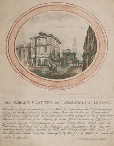 Die Westfront der Mathematischen Schule, Christs Hospital, 1775