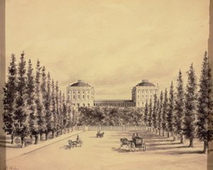 Kapitol der Vereinigten Staaten von der Pennsylvania Avenue, ca. 1814 von Benjamin Henry Latrobe